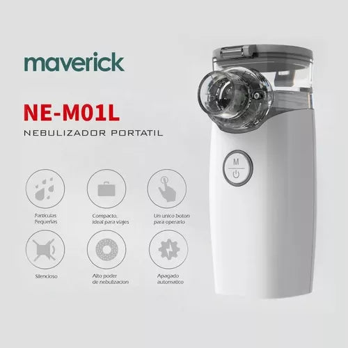 "Nebulizador Portátil Maverick NE-M01L" - Deus Ecom