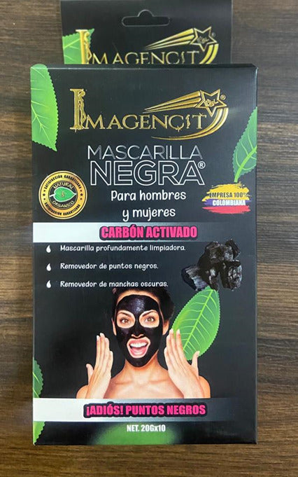 "Mascarilla Negra de Carbón Activo: Purifica, Revitaliza y Desintoxica tu Cabello" - Deus Ecom