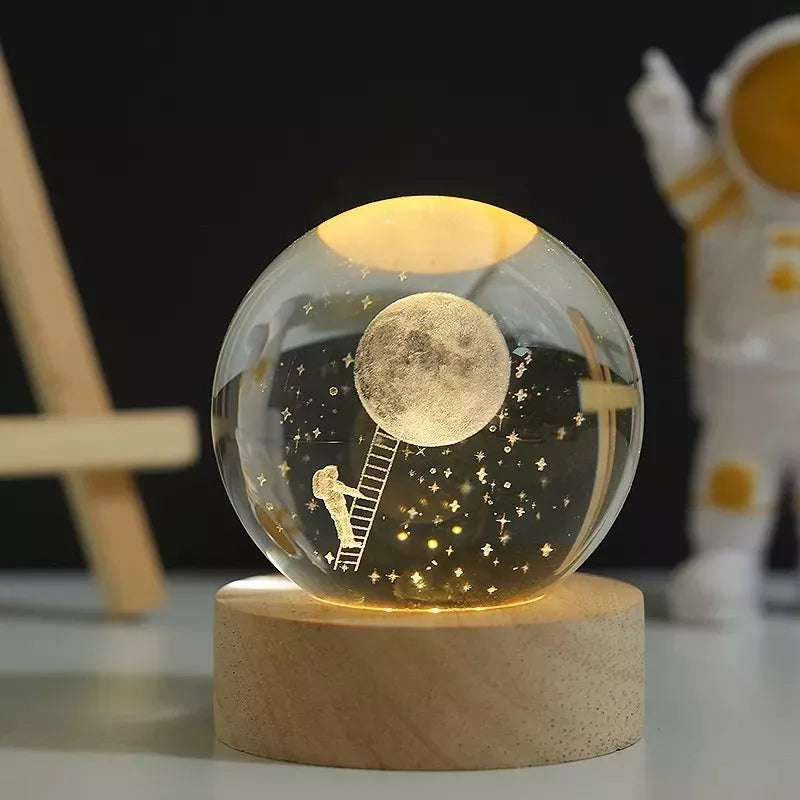 "LunaSphere™ - Lámpara Flotante de Astronauta y Luna 3D"