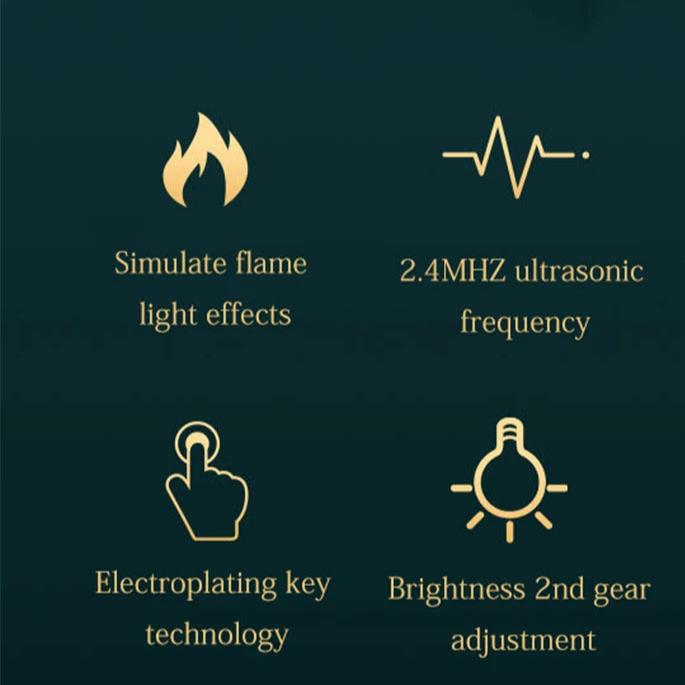 "VaporFlame™ - Humidificador con Efecto de Llama"