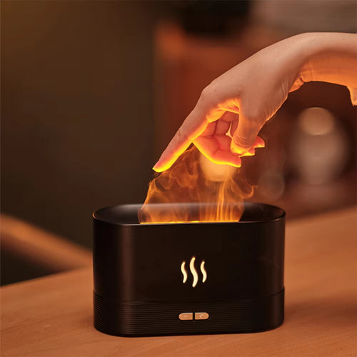 "VaporFlame™ - Humidificador con Efecto de Llama"