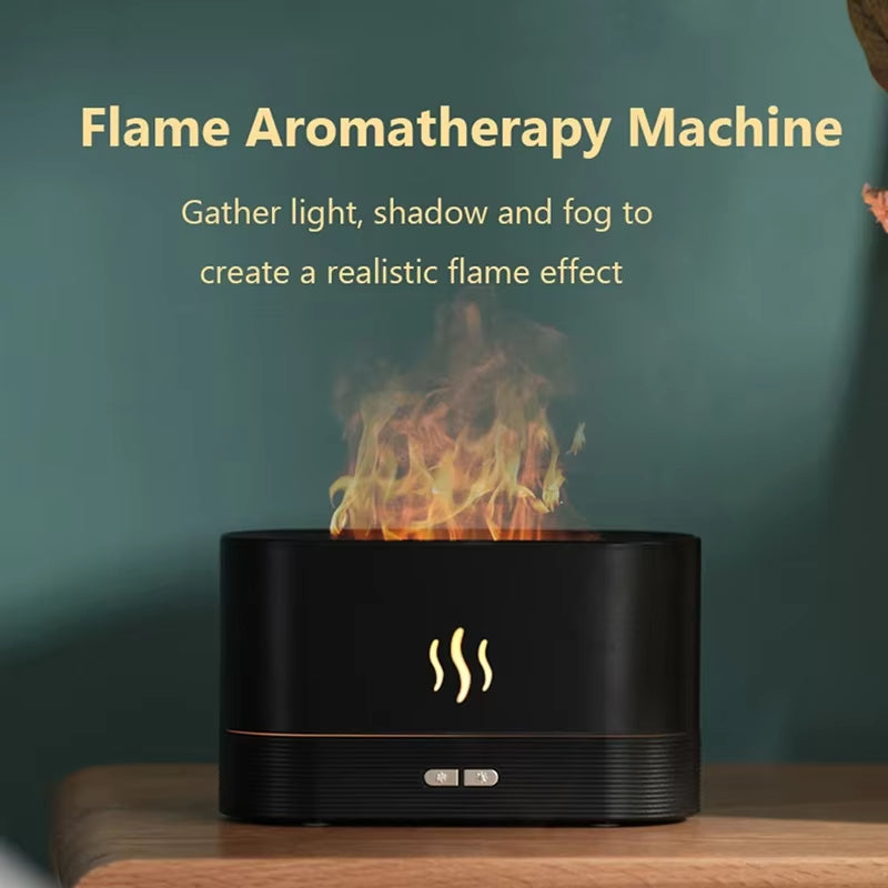 "VaporFlame™ - Humidificador con Efecto de Llama"